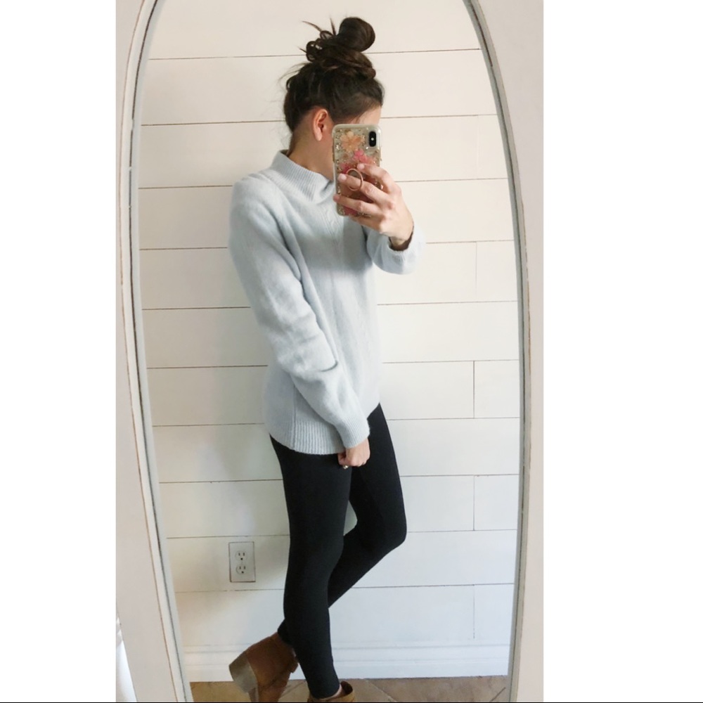 Soft cozy sweater with turtleneck for fall winter